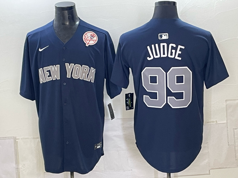 Men 2026 New York Yankees #99 Judge blue Nike MLB Jersey 09180013->->